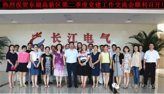 武汉东湖高新区第二季度党建工作交流会在长江电气顺利召开