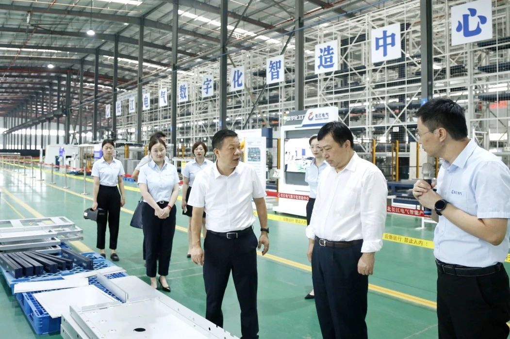 省能源局党组成员、副局长揭建平来长江电气调研